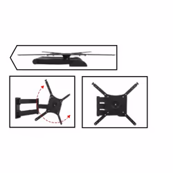 ITB OM06183 Supporto TV a parete 142,2 cm (56") Nero - Vista aggiuntiva 4