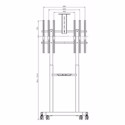 ITB CARAVEL 2.100 2,49 m (98") Nero - Vista aggiuntiva 4