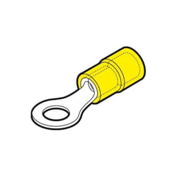 Capicorda Giallo ad Occhiello Vite 4mm (100Pz)