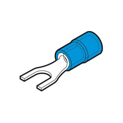 Capicorda Blu a Forcelle 4mm (100Pz)