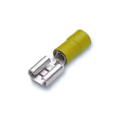 Cembre - faston femmina giallo 6,35x0,8 4/6mm confezione da 100 pz gf-f608