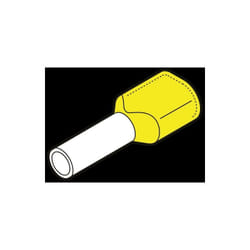 Cembre - tubetti terminali preisolati puntalini 100 pz doppi giallo serie ordine min. 100 pz pkt614