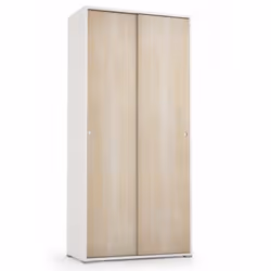 Mobile moderno con doppia anta scorrevole e quattro ripiani regolabili, ideale per ingressi e spazi ridotti. Design elegante ...