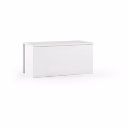 Scopri il baule contenitore bianco con chiusura rallentata, perfetto per ingressi e corridoi. Design semplice e versatile, of ...