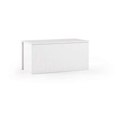 Terraneo - Baule Contenitore Bianco 90x45x45 cm - Chiusura Rallentata - Panca d'Ingresso Pratica e Versatile