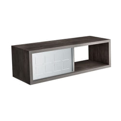 Terraneo - Mobile da parete con anta in ferro Fissaggio incluso ardesia 60x25x20 Made in Italy