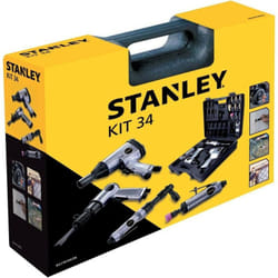 Set Utensili Pneumatici Kit 34 Pezzi Per Compressore Ad Aria - Stanley