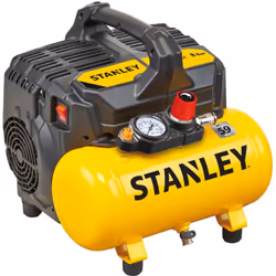 Compressore aria silenziato Stanley 6l 1hp.Il compressore non lubrificato è la soluzione ideale per chi cerca un'attrezzatura ...