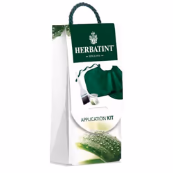 Il Kit di applicazione di Herbatint include un misurino, un pennello e una mantellina di protezione, tutti riutilizzabili per ...