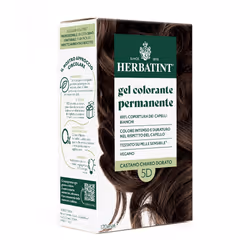 Herbatint 5D Castano Chiaro Dorato è una tinta per capelli naturale, priva di ammoniaca, che garantisce una copertura totale  ...