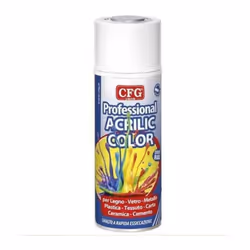 Spray acrilico professionale Cfg - a rapida essiccazione avorio chiaro RAL1015 SP1015 Vernice elastica ed aderente a superfic ...