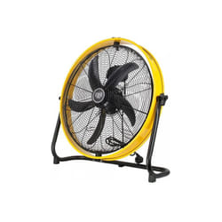CFG - Ventilatore da terra o a parete Yellow Circle 60 nero e giallo