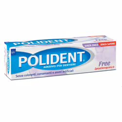 Polident Free Crema Adesiva per Dentiere Ipoallergenica 40 gr