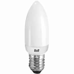 Attacco E27. Candela - Luce freddissima cod. 29282 11 Watt cf/pz 1 Candela - Luce calda cod. 29281 11 Watt cf/pz 1