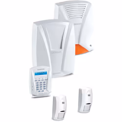Kit allarme anti-intrusione Home Defender. Il kit contiene: 1 Centrale DEFENDER 24 (cod. 910377); 2 Sensori DT1000AM EVO (cod ...