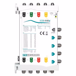 Multiswitch Fracarro SCD2-5416W ingressi: 4 SAT, 1 TV Derivate: 4 per servire fino a 4 utenti Legacy, 16 utenti SCR o 64 uten ...