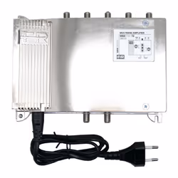 Centrale Fracarro MBX5741 T2 con 4 ingressi FM-III+DAB-UHF-UHF autoalimentata da interno con guadagno 43dB e livello di uscit ...