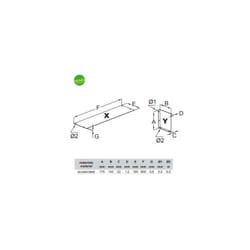 Bolis Italia - Ripiano Infinity 60cm Argento