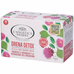 Drena Detox L'Angelica è una tisana depurativa e drenante con cardo mariano e betulla, ideale per eliminare liquidi e tossine ...