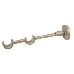 Errebi - Supporto per bastone tenda doppio aperto ø 20mm lunghezza 20cm in nichel