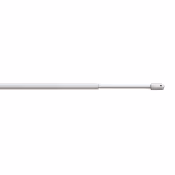 ERREBI Berlino 2 Tonda A Vite Diam.8 Plastificata Bianco Cm.80/100 Ferro, Bianco, Plastica, Acciaio, Montabile a parete, Balc ...