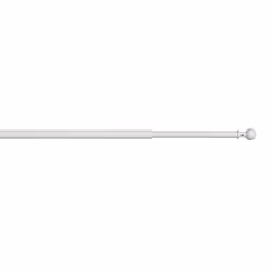 ERREBI Praga palla 1 diam.8 estensibile a vite cm.60/80 bianco all., Bianco, Alluminio, Montabile a parete, 60 cm, 80 cm, 8 m ...