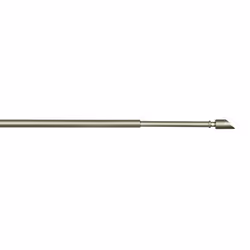 ERREBI Praga tronchetto 1 diam.8 est. a vite cm.60/80 nichel all., Nichel, Alluminio, Montabile a parete, 60 cm, 80 cm, 8 mm