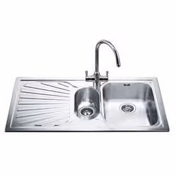 Smeg SP102S, Lavello montato su piano, Rettangolare, Acciaio inox, 1 ciotole, Rettangolare, 8,89 cm (3.5")