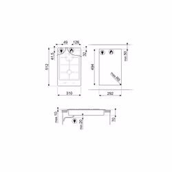 Smeg Classic Classica Piano di cottura PGF32G Acciaio Inox - Vista aggiuntiva 4