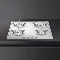 Smeg Renzo Piano Piano Design Piano di cottura P64ES Acciaio Inox - Vista aggiuntiva 5