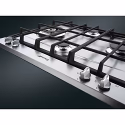 Smeg P261XGH piano cottura Acciaio inox Da incasso 60 cm Gas 4 Fornello(i) - Vista aggiuntiva 4