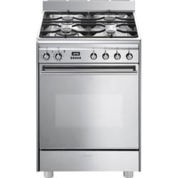 Smeg GP61X9 cucina Elettrico Gas Specchio, Acciaio inox