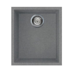 Lavello incasso monovasca sottotop colore titanio 38x44 cm Smeg VZUM40TT