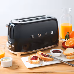 Smeg Tostapane 50's Style – Nero LUCIDO 2x2 – TSF01BLEU - Vista aggiuntiva 5