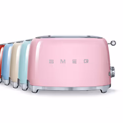Smeg Tostapane 50's Style – Rosa LUCIDO 2x2 – TSF01PKEU - Vista aggiuntiva 5