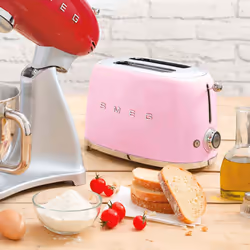 Smeg Tostapane 50's Style – Rosa LUCIDO 2x2 – TSF01PKEU - Vista aggiuntiva 6