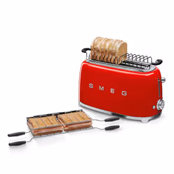 Smeg Tostapane 50's Style – Rosso LUCIDO 2x4 – TSF02RDEU - Vista aggiuntiva 4
