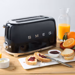 Smeg Tostapane 50's Style – Nero LUCIDO 2x4 – TSF02BLEU - Vista aggiuntiva 5