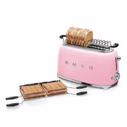 Smeg Tostapane 50's Style – Rosa LUCIDO 2x4 – TSF02PKEU - Vista aggiuntiva 4