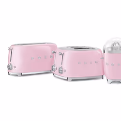 Smeg Tostapane 50's Style – Rosa LUCIDO 2x4 – TSF02PKEU - Vista aggiuntiva 5