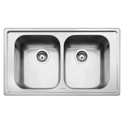 Smeg - Lavello incasso 2 vasche 86x50 LP8622 inox spazzolato