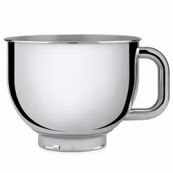 Smeg Accessori SMB401, Ciotola, 4,8 L, Acciaio inox, Acciaio inox, Stand Mixer SMF01, 4.8 LT/5 QT, 174 mm