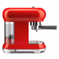 Smeg Macchina da Caffè Espresso Manuale 50's Style – Rosso LUCIDO – ECF01RDEU - Vista aggiuntiva 4
