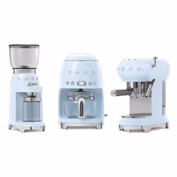 Smeg Macchina da Caffè Espresso Manuale 50's Style – Azzurro LUCIDO – ECF01PBEU - Vista aggiuntiva 5