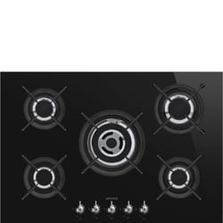 Smeg PV375CN piano cottura Nero Da incasso Gas 5 Fornello(i)