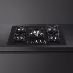 Smeg PV375CN piano cottura Nero Da incasso Gas 5 Fornello(i)