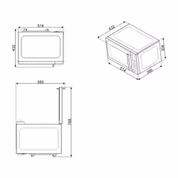 Smeg Universale Microonde MOE25X Acciaio Inox - Vista aggiuntiva 4