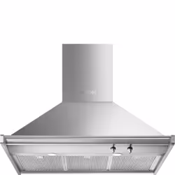 Smeg Classica Cappa KD90HXE Acciaio Inox, 630 m³/h, Aspirante/Filtrante, A, A, C, 67 dB