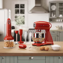 Smeg Frullatore Immersione con Accessori 50's Style – Rosso LUCIDO – HBF02RDEU - Vista aggiuntiva 8