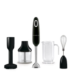 Smeg Frullatore Immersione con Accessori 50's Style – Nero LUCIDO – HBF02BLEU